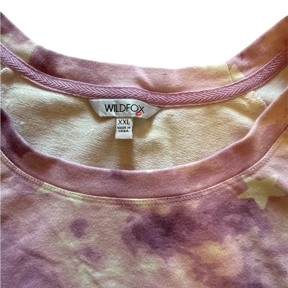 Wildfox Purple and White Tie-Dye and Stars Loungewear - Picture 7 of 11